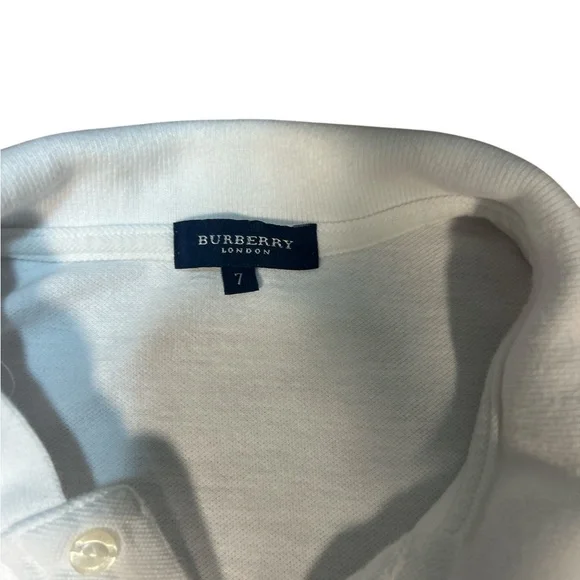 Burberry London White Polo Shirt Men’s 7 Abama Golf Resort Embroidery - Picture 4 of 6